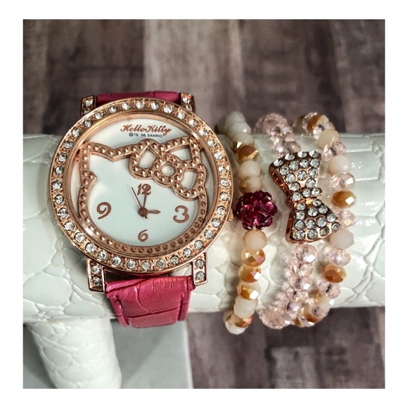 Rose Gold Hello Kitty Watch & Bracelet Set - Picture 4 of 4